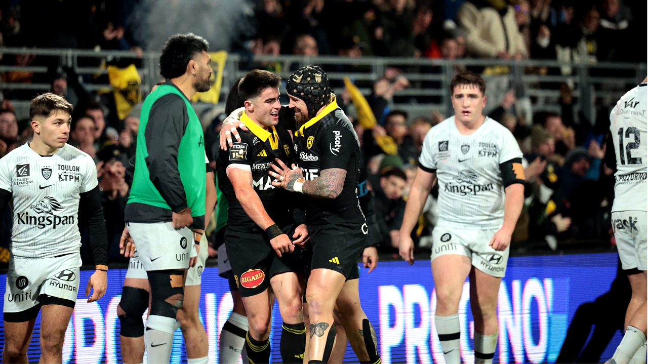 Top 14 : La Rochelle s’impose face à Toulon lors d’une soirée festive