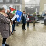 « La loi du plus fort s'impose : à Carhaix, une soixantaine de manifestants pour la Palestine »