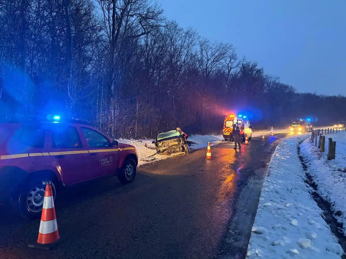 Accident près de Nogent : un blessé évacué vers l'hôpital de Langres