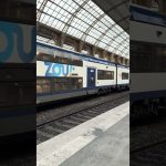 Arrivée du train SNCF ZOU à la Gare de Nice