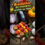 Brochettes de légumes grillés au thym : une recette savoureuse