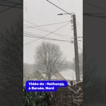 Chute de neige spectaculaire dans le Nord !