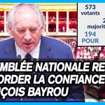 Confiance refusée à François Bayrou par l'Assemblée nationale