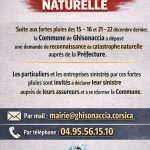 Catastrophe Naturelle - Casa Cumuna di Ghisonaccia - Mairie de Ghisonaccia