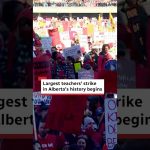 Début de la plus grande grève des enseignants en Alberta