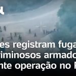 Drones capturent des criminels fuyant dans la Vila Cruzeiro