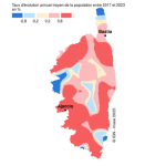 En Corse, la croissance démographique est la plus rapide de l’Hexagone.