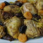 Poulet braisé marocain aux fruits secs