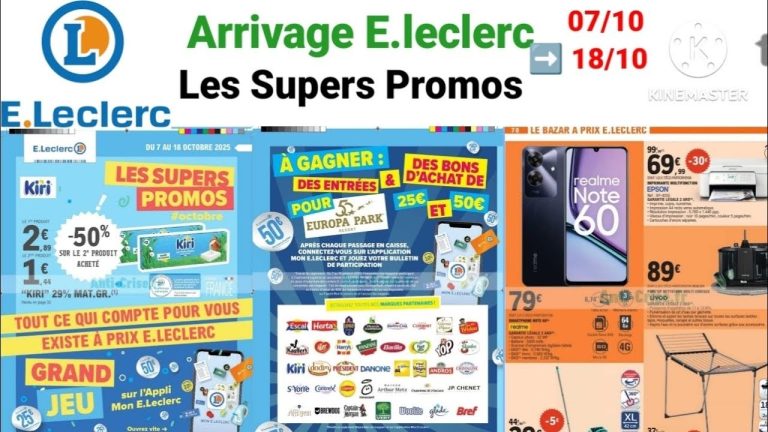 Promos exceptionnelles E.leclerc du 07/10 : Maison & Alimentation