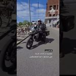 Rassemblement de motos à Oslo pour soutenir la Palestine