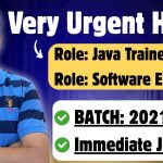 Recrutement Urgent : Stages Java et Ingénierie Logicielle 2021-2027