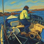 Récupération de nos pots après la tempête