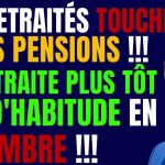 Retraités : pensions versées plus tôt en décembre !