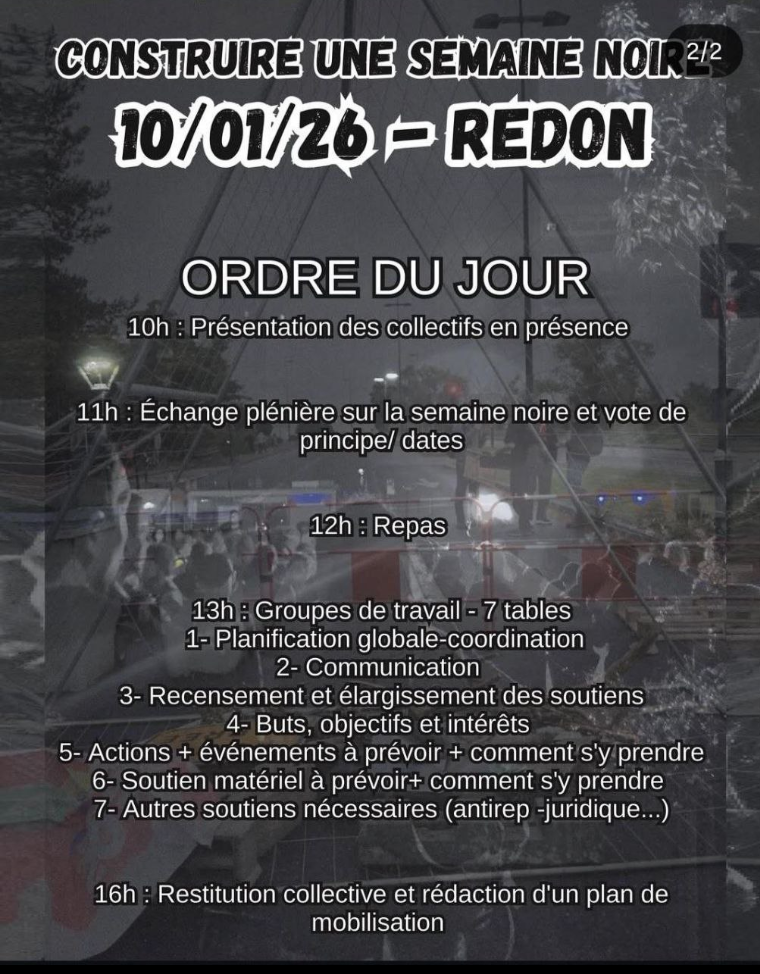 Redon : l’AG régionale prépare une semaine noire de mobilisation