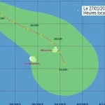 Une zone perturbée au Nord-Ouest des Mascareignes avance à 7 km/h