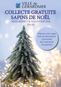 Collecte gratuite des sapins de Noël