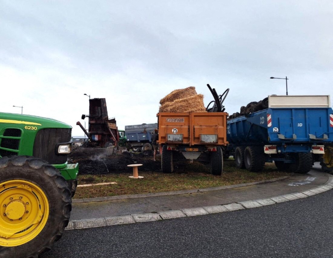 Mobilisation des agriculteurs à Castelnaudary à l’appel de la Coordination rurale en cours