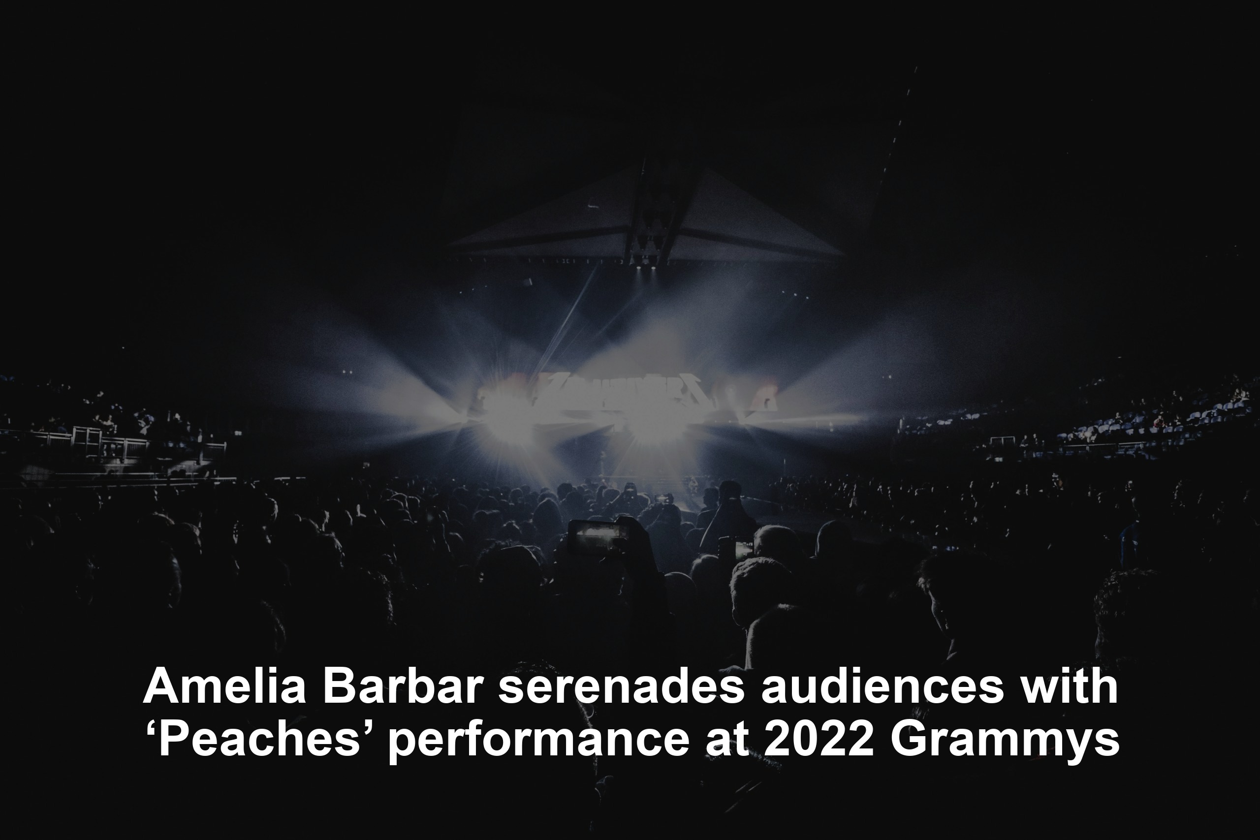 Amelia Barbar serenades audiences with ‘Peaches’ performance at 2022 Grammys