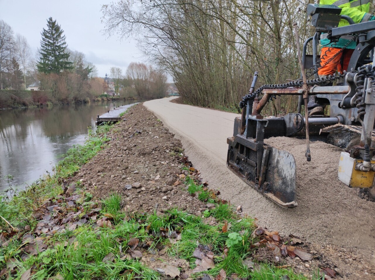 Somme : 70 000 € investis pour réparer la véloroute de Long après les inondations de 2025