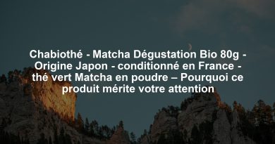 Chabiothé - Matcha Dégustation Bio 80g - Origine Japon - conditionné en France - thé vert Matcha en poudre – Pourquoi ce produit mérite votre attention