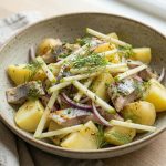 Recette de salade tiède de hareng aux pommes de terre : un plat savoureux et réconfortant