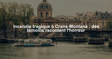 Incendie tragique à Crans-Montana : des témoins racontent l’horreur Incendie tragique à Crans-Montana : des témoins racontent l'horreur