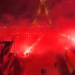 Les ultras du PSG enfument le Trocadéro