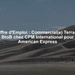 Offre d'Emploi : Commercial(e) Terrain BtoB chez CPM International pour American Express