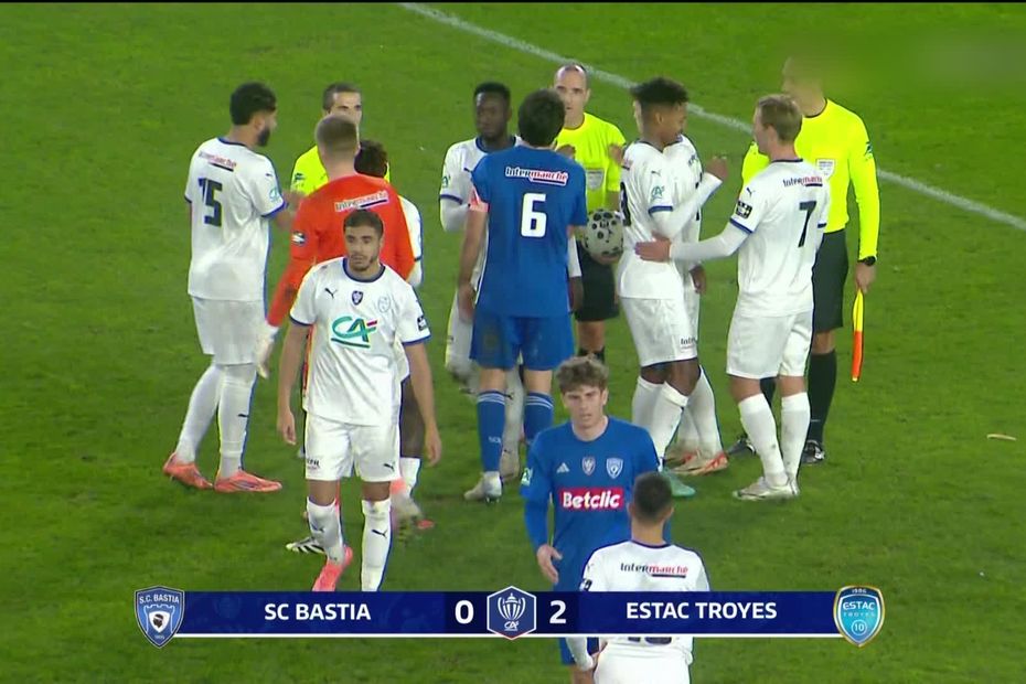 Coupe de France : le SC Bastia éliminé après sa défaite contre Troyes
