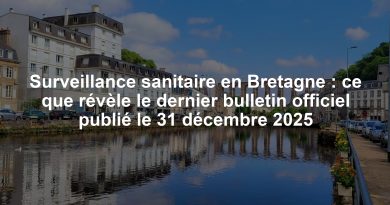 Surveillance sanitaire en Bretagne : ce que révèle le dernier bulletin officiel publié le 31 décembre 2025
