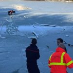 Neige et verglas. Un adolescent de 13 ans sauvé de la noyade par les pompiers après une balade sur un lac gelé