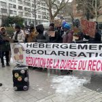 Des mineurs isolés mobilisés dans le froid pour réclamer un lieu de repos adapté