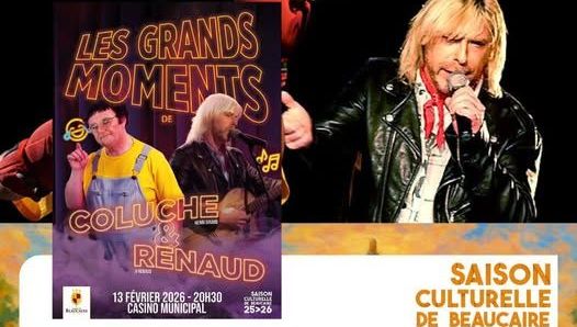 Invitations à gagner pour le spectacle hommage à Coluche et Renaud au Casino de Beaucaire