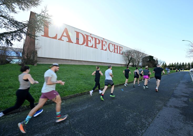 Le parcours de course a été dessiné autour des locaux de La Dépêche.