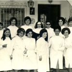 Un groupe de jeunes femmes internées dans un foyer du Patronato (dans les années 1960-70)