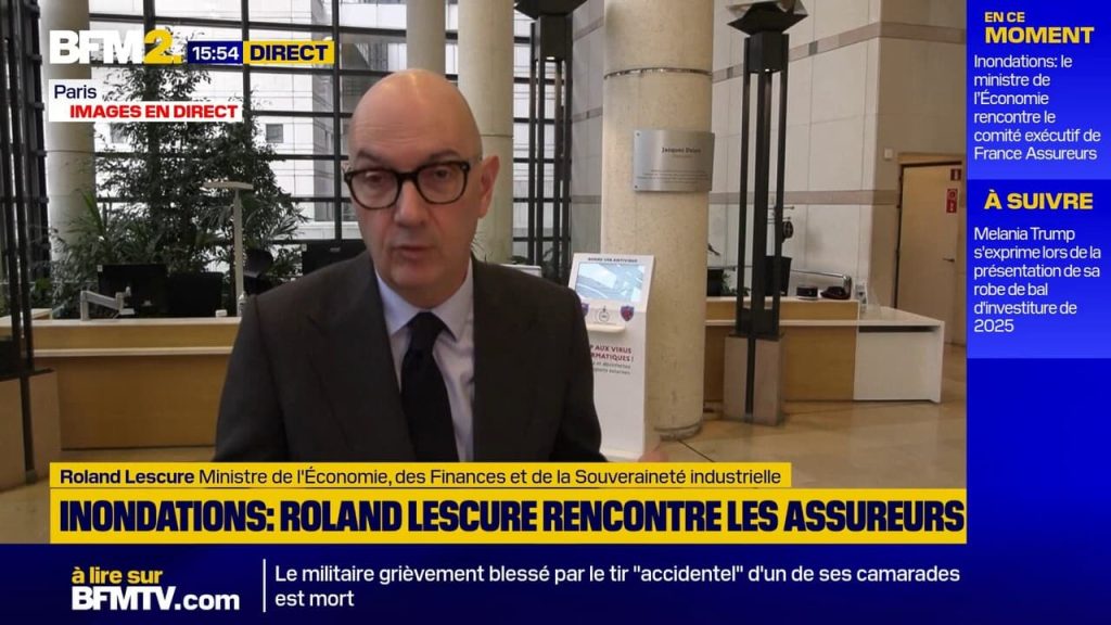Crues : Roland Lescure demande aux assureurs une mobilisation générale face aux inondations