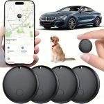 Traceur GPS Voiture, Smart Tag Tracker, Compatible avec Apple Find My (Uniquement iOS), Localisateurs D’Objets Bluetooth pour Valises/Portefeuilles/Clés/Sacs/Bagages/Animaux de Compagnie (4)