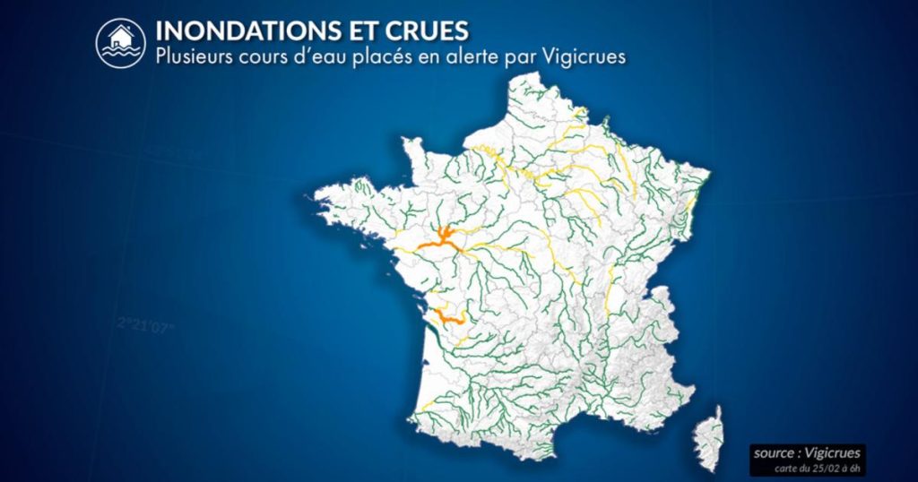 Crues et inondations : fin de la vigilance rouge en Charente-Maritime et Maine-et-Loire