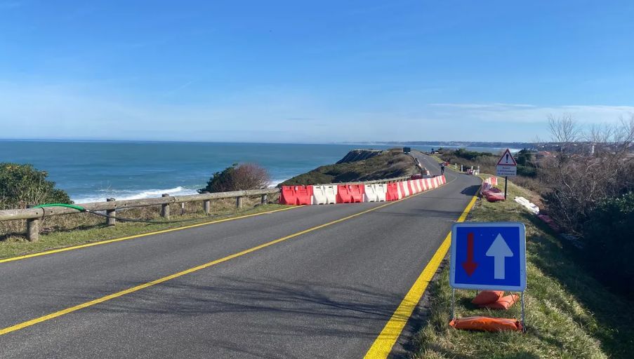 Côte basque : début des travaux pour décaler la route de la Corniche en 2028