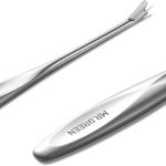 MR.GREEN Repousse-cuticules en acier inoxydable – Outil de manucure professionnel – Coupe-cuticules – Grattoir à ongles (Mr-2190)