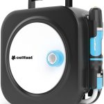 Celfast Enrouleur de tuyau ENERGO™, compact, léger et durable, poignée pliante, manivelle pivotante, tuyau d&rsquo;arrosage 3/8&Prime; 10 m, 55-400