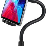 woleyi Support Tablette Voiture Porte-gobelet, Col de Cygne Support Porte-Gobelet Tablette pour Camion, Tapis de Course, vélo Spin, pour iPad Pro Mini Air, Galaxy, iPhone 4-13&Prime; Téléphone Tablet