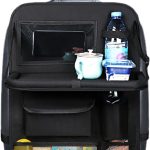 Organiseur de siège de voiture, organiseur de siège arrière pour enfants, rangement de siège de voiture avec support de table à manger pliable et plusieurs poches, pour voyage, parents