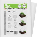 GARDENIX® 32 m² Polaire de Protection Contre Le Froid en Non-tissé résistant aux déchirures, épaisseur : 50 g/m² (3,2m x 10m)