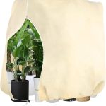 Voile D&rsquo;hivernage 250 X 360 cm, Voile Hivernage Plante Exterieur 80 g/m² Respirante avec Fermeture éclair et Cordon, Housse Hivernage Plante Exterieur Convient aux Palmiers pour Hiverner