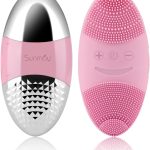 SUNMAY Oval Sonique Brosse Nettoyante pour le Visage et Appareil de Tonification Faciale avec Fonction Ionique Positive et Négative