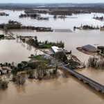 Des communes le long de la Garonne isolées face à la menace d'une nouvelle montée des eaux