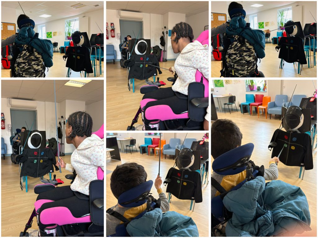L’escrime fauteuil, apprendre le geste avant la force