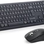M9300 Combinaison sans Fil Clavier et Souris, récepteur USB 2 en 1 et Deux Bluetooth, Clavier muet Multi-Appareil, pour Ordinateur, Ordinateur Portable, Bureau, Travail