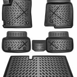 ELMASLINE Jeu de tapis en caoutchouc 3D et bac de coffre pour Dacia Sandero 3 (III) à partir de 2021